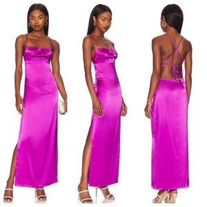 New! NonChalant Label delta tie back dress orchid purple nwt 13080